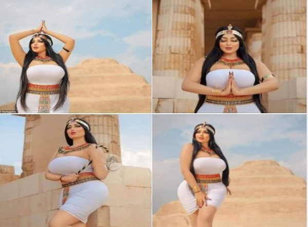 Egyptian model arrested over photo shoot at ancient pyramid