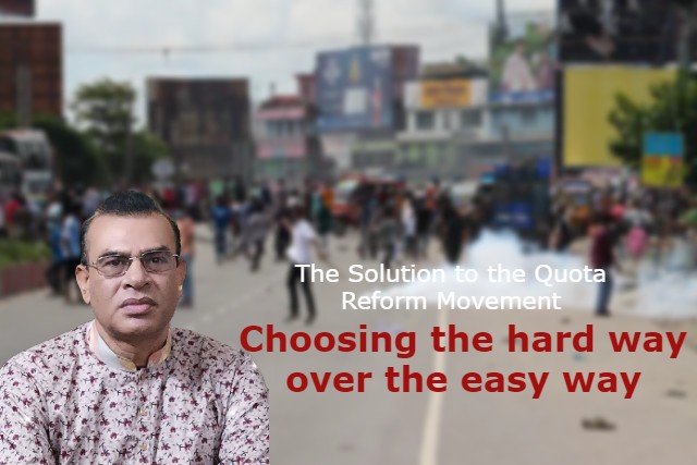 The Solution to the Quota Reform Movement: Choosing the hard way over the easy way