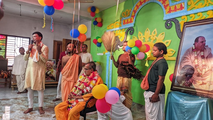 Shripad Govinda Das Brahmachari's 63rd Tithi Celebrated with Chariot Festival and Book Launch in Habiganj