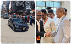 সিলেটে রাষ্ট্রপতি, পথেপথে অভ্যর্থনা